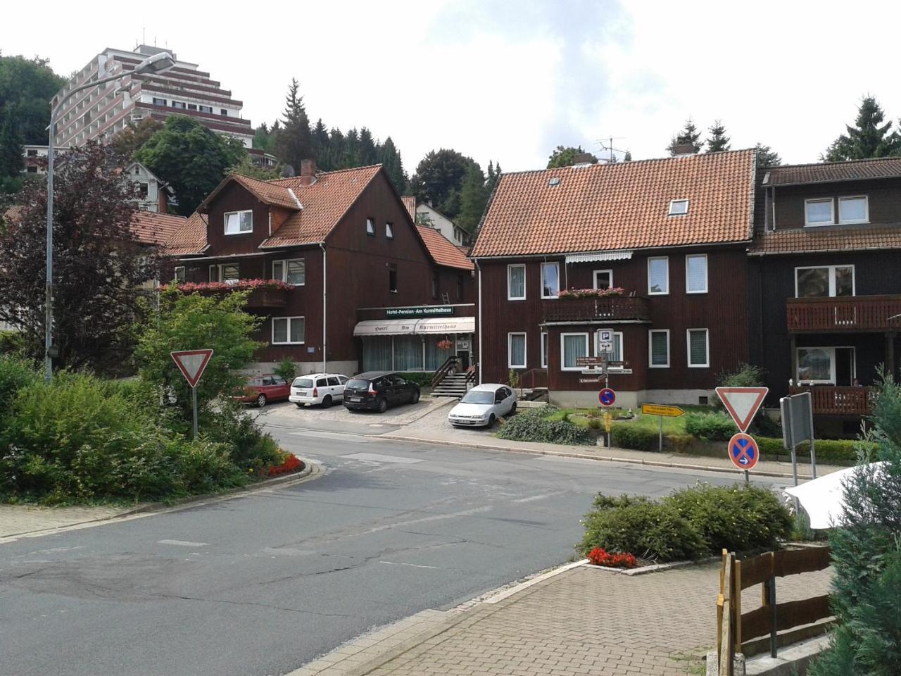 באד גרונד Hotel Pension Am Kurmittelhaus מראה חיצוני תמונה